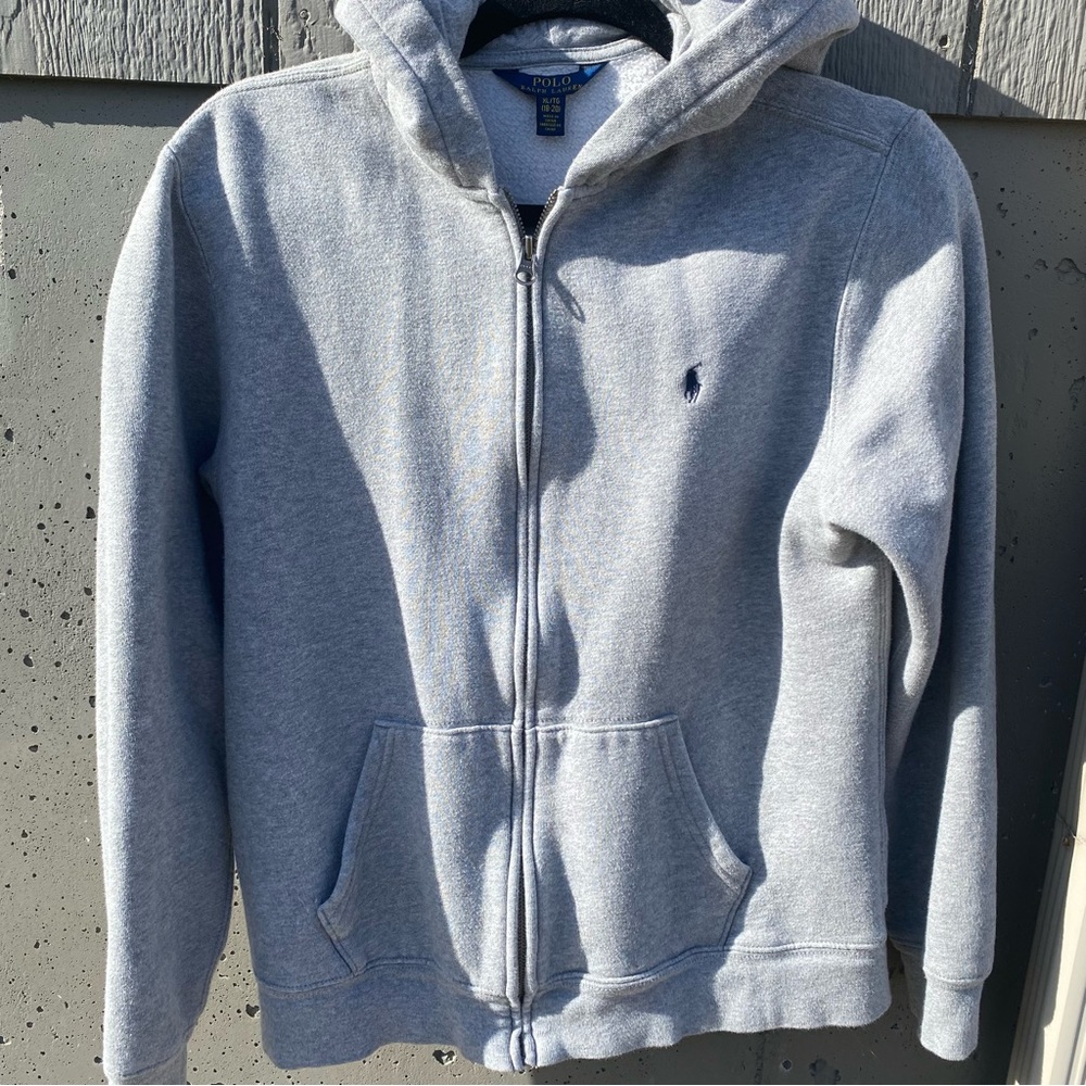 Grey Polo Zip